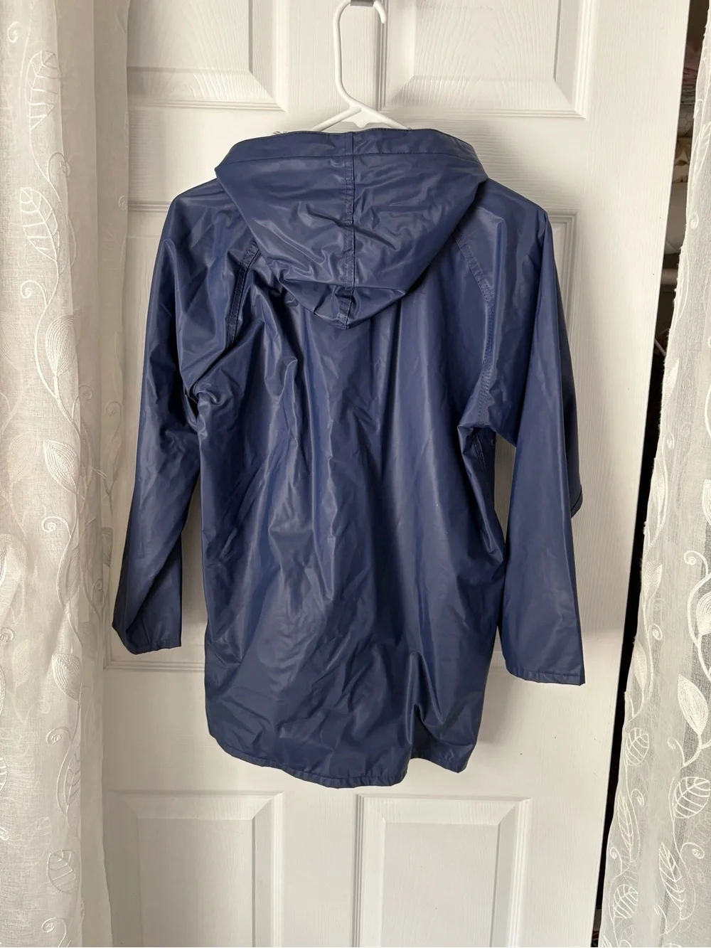 Totes Kids Navy Hooded Raincoat boy size L (8-10)